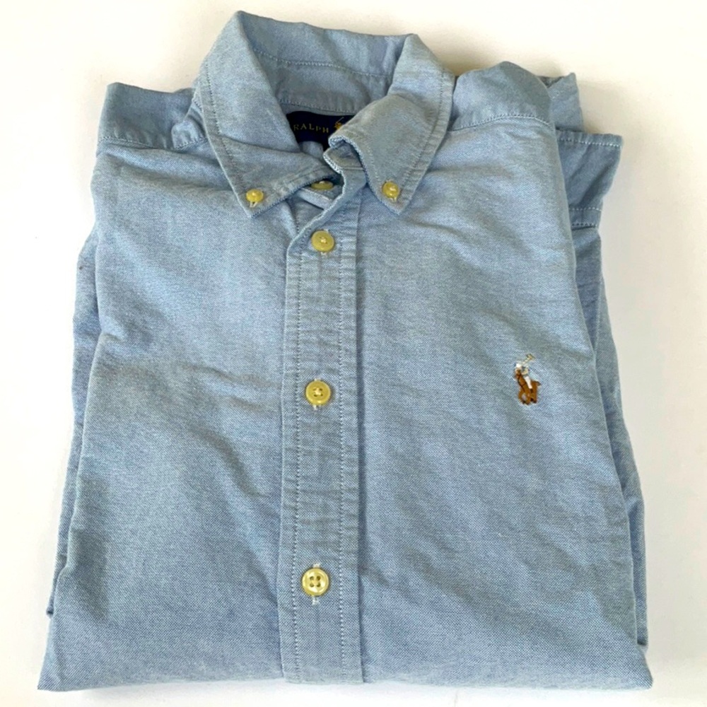Boy’s Polo Ralph Lauren color Pony Oxford Long Sleeve Shirt